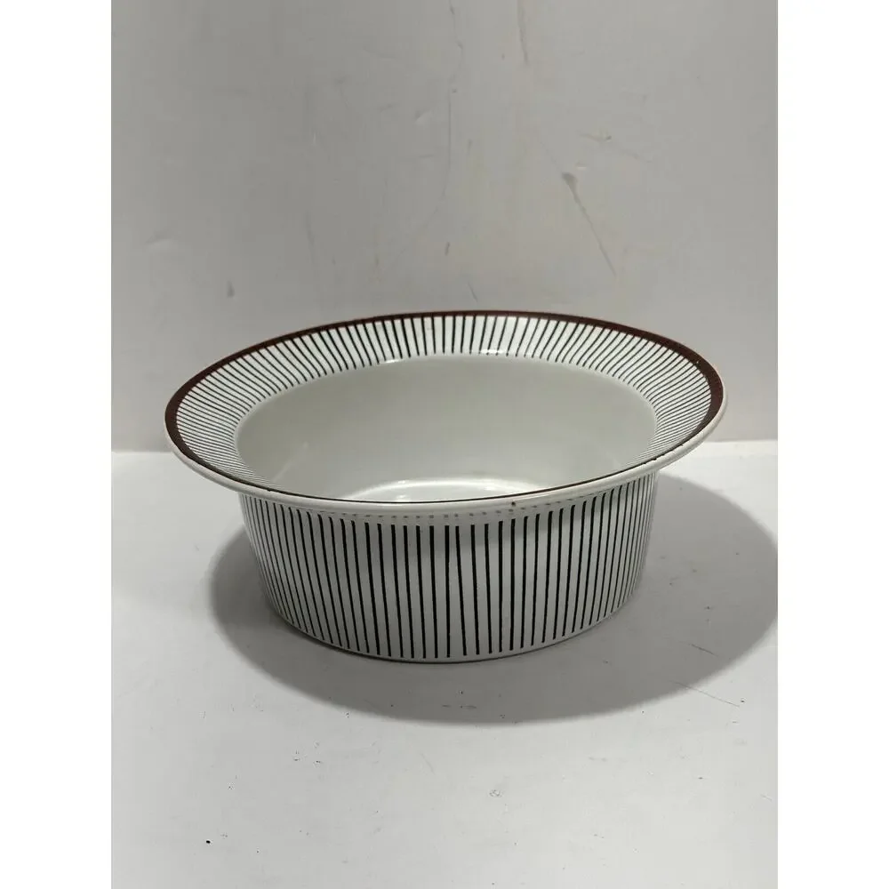 Vintage Gustavsberg Spisa Ribb Round Serving Bowl dish Stig Lindberg sweden 60’s